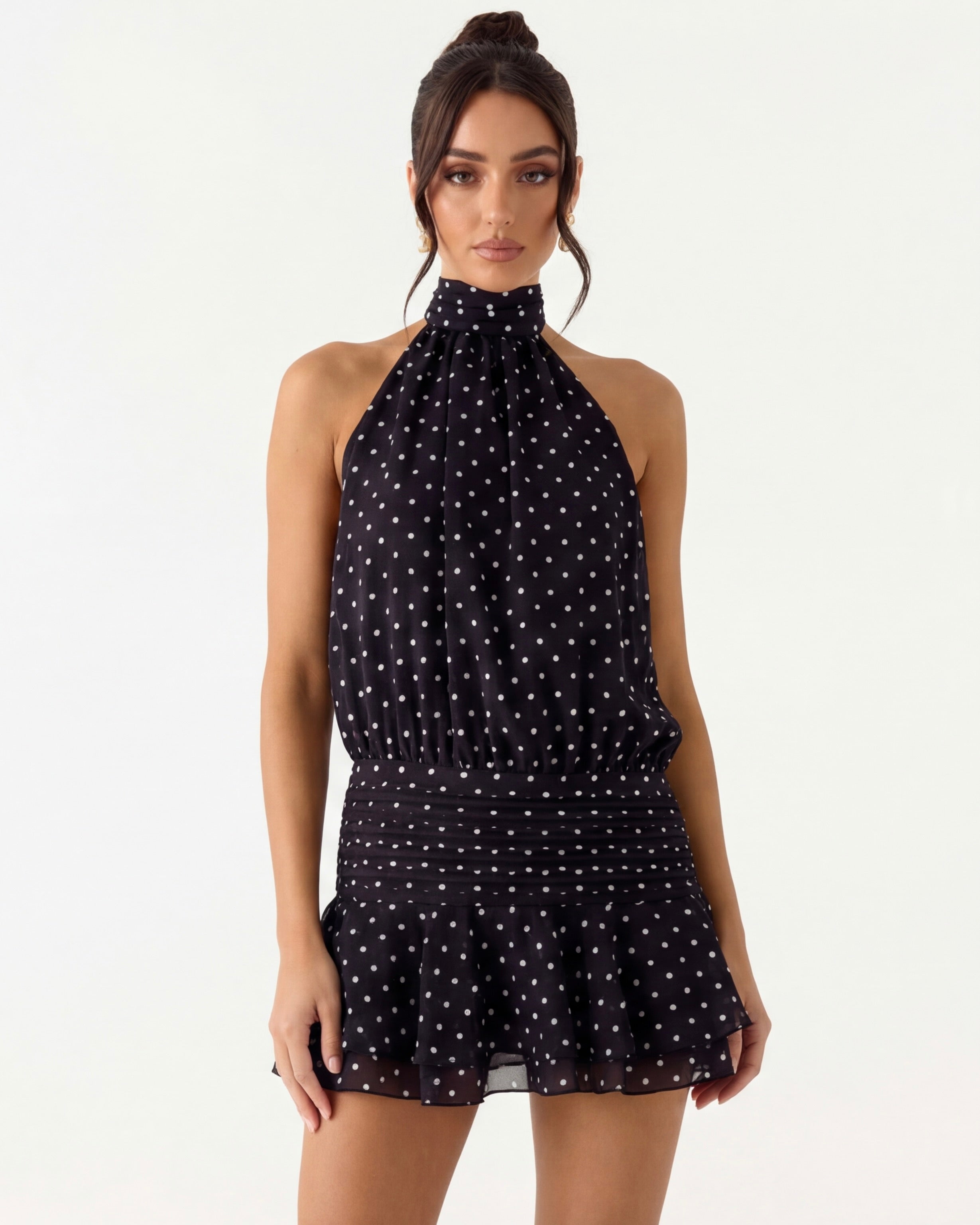 Sandra | Vestido Polka Mini
