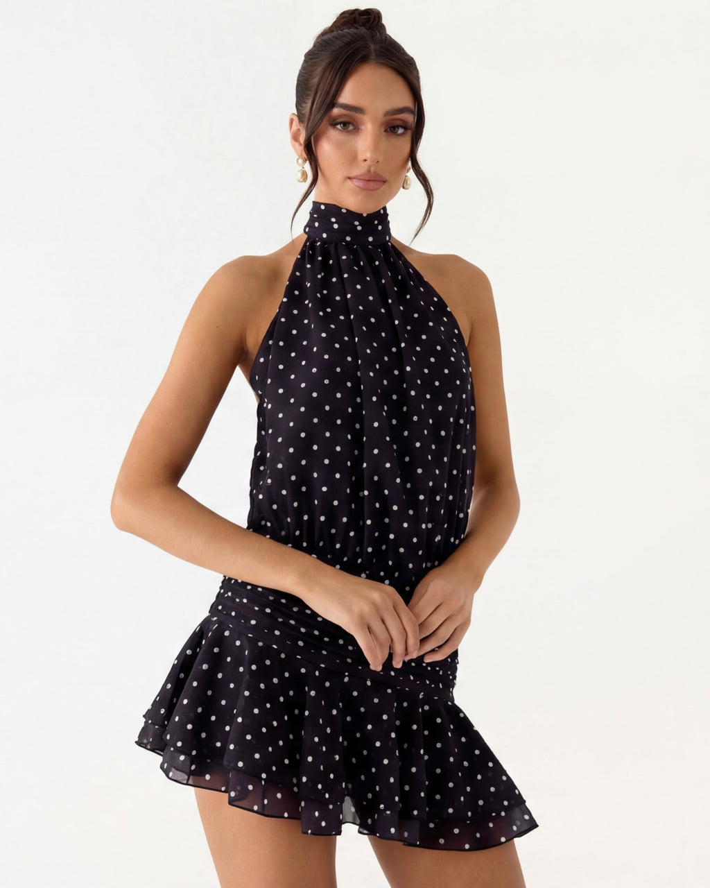 Sandra | Vestido Polka Mini