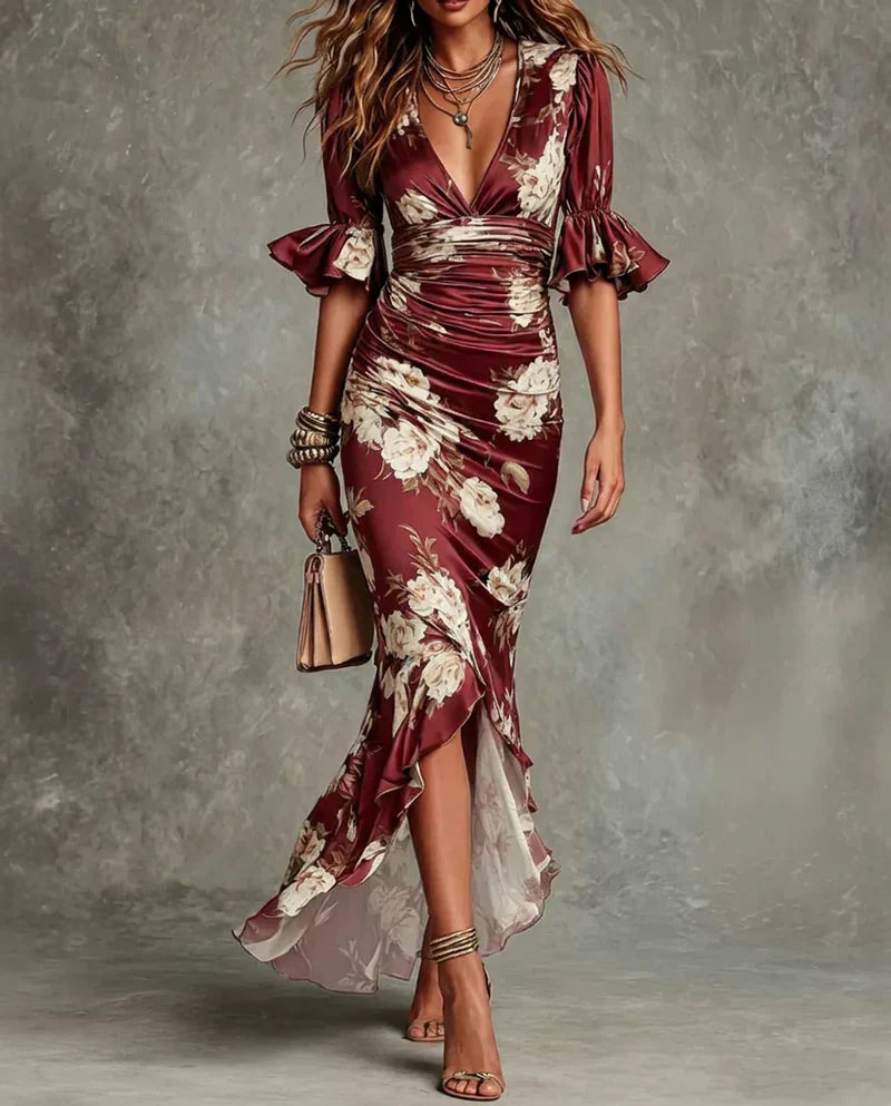 Anastasia - Vestido Elegante Floral