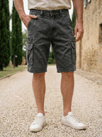 Cyle - Shorts Cargo de Denim Resistentes y Versátiles