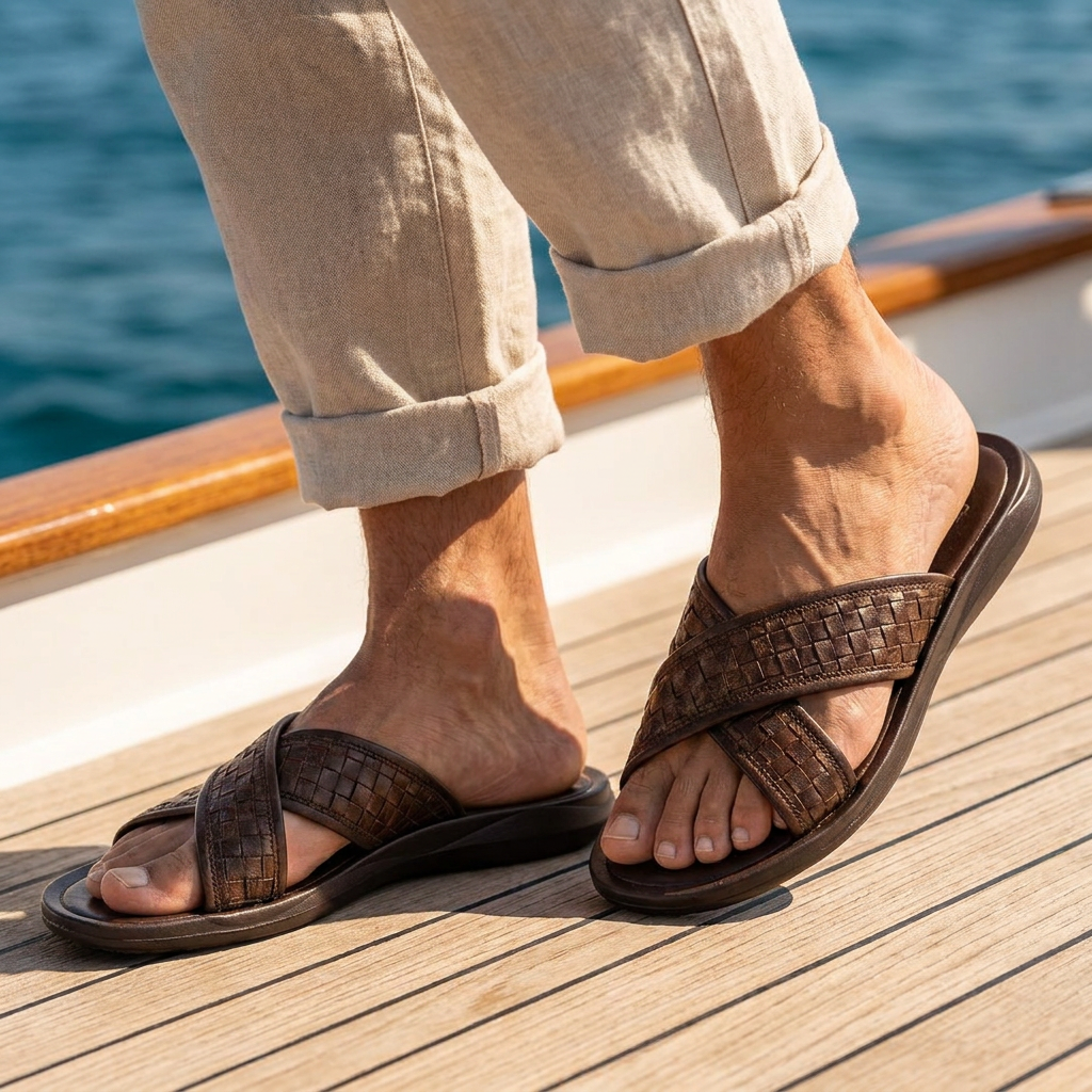 SANDALIAS DE CUERO SUAVE BRIONY