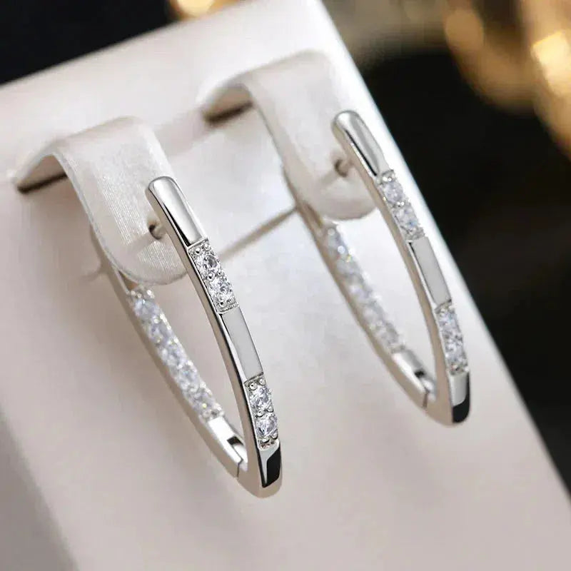 Pendientes Sofisticados con Zirconios