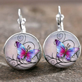 Pendientes Vintage Mariposa con Cristales