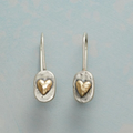 Pendientes Corazón Plata y Oro