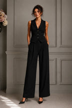 Jelena - Conjunto Chic Chaleco y Pantalón Clásico