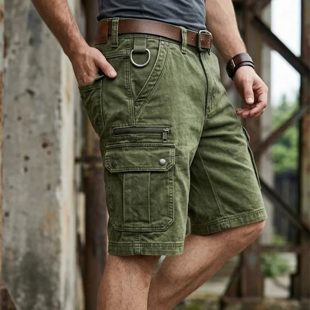 Cyle - Shorts Cargo de Denim Resistentes y Versátiles