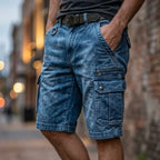 Cyle - Shorts Cargo de Denim Resistentes y Versátiles