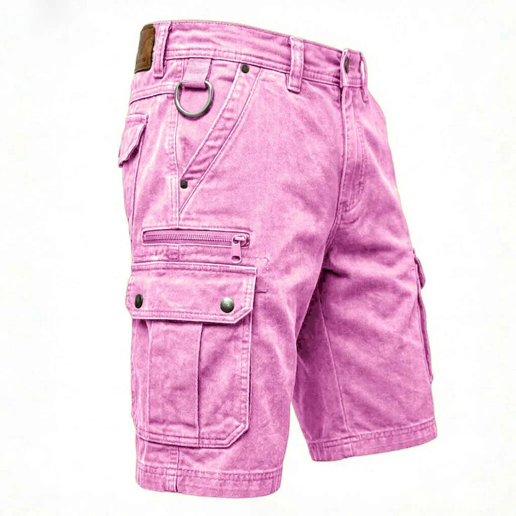 Cyle - Shorts Cargo de Denim Resistentes y Versátiles