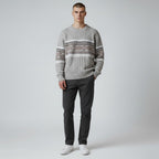 Bjørn | Suéter de punto casual para hombre con patrón nórdico de rombos