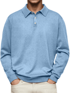 Jim | Polo casual de manga larga para hombre