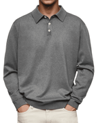 Jim | Polo casual de manga larga para hombre