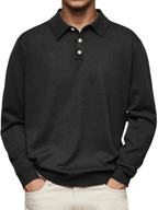 Jim | Polo casual de manga larga para hombre