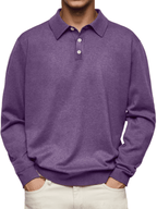 Jim | Polo casual de manga larga para hombre