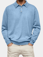 Jim | Polo casual de manga larga para hombre