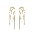 Verona™ | Pendientes elegantes con perla y caída fina