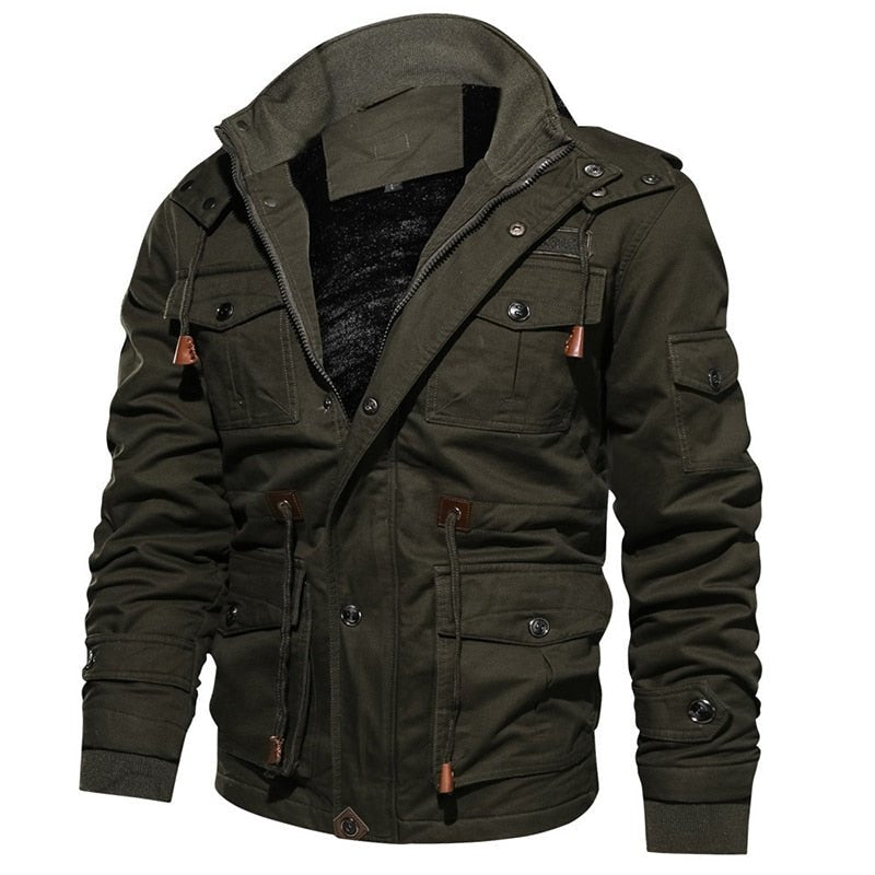 Laurens™ | Chaqueta de hombre elegante y cómoda con capucha desmontable