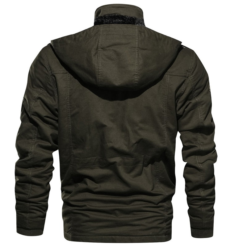 Laurens™ | Chaqueta de hombre elegante y cómoda con capucha desmontable