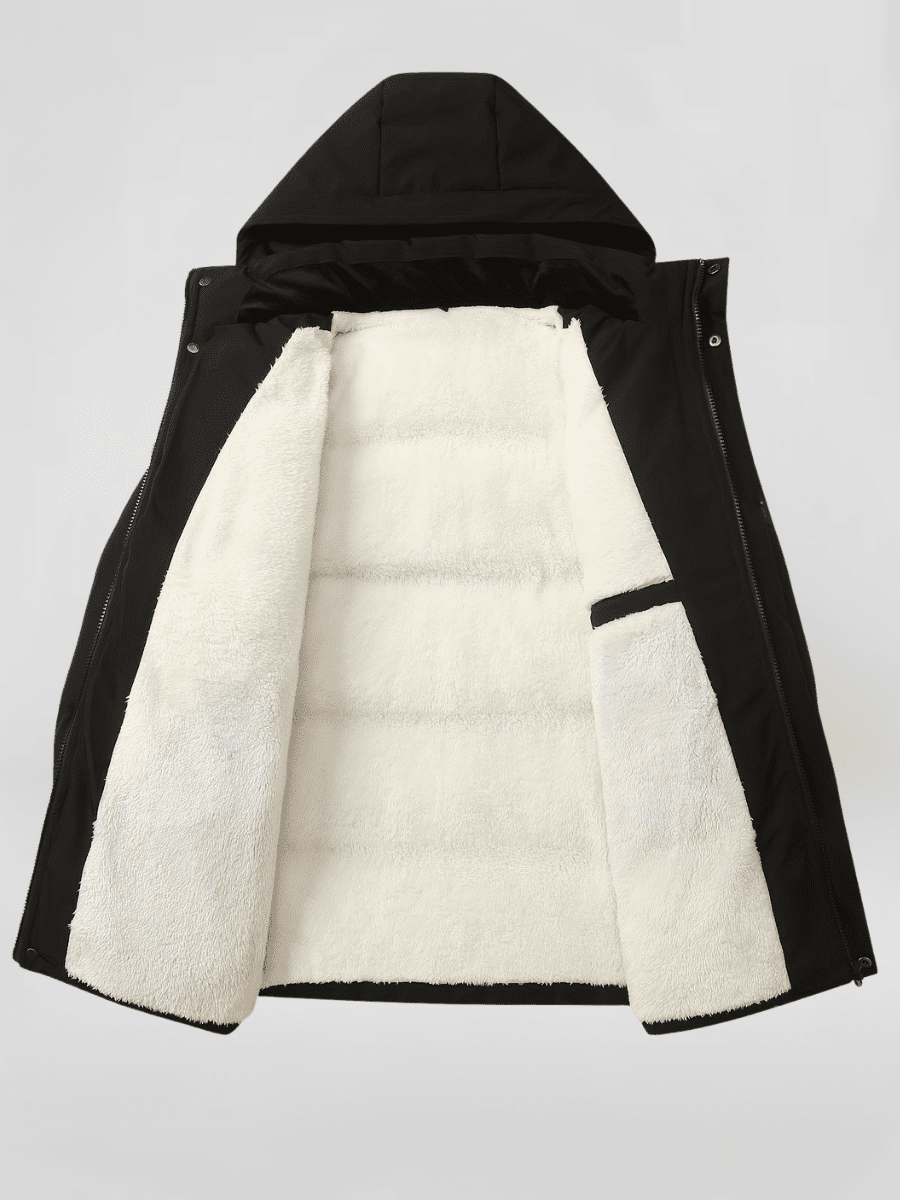 Laurent | Chaqueta acolchada elegante y cómoda con capucha desmontable