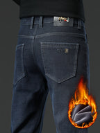Loak | Jeans de algodón forrados en fleece, elegantes y cómodos, para hombre