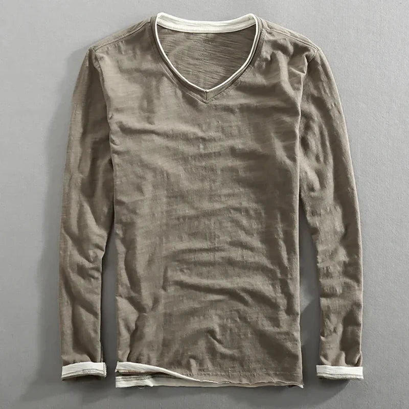 Lucas™ | Camiseta de algodón de manga larga