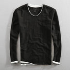Lucas™ | Camiseta de algodón de manga larga