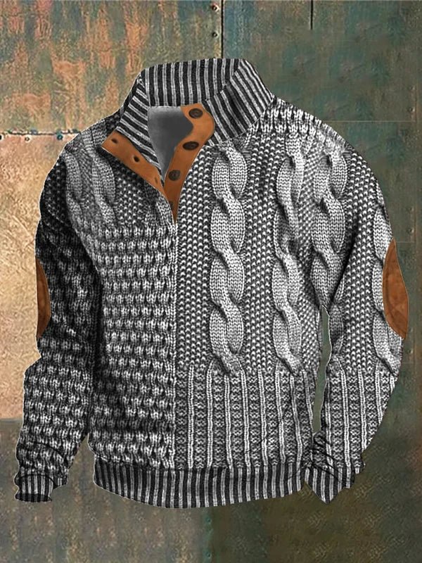 Marco | Suéter casual con estampado 3D para hombre