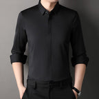 Mitchel | Camisa elástica antiarrugas para hombre