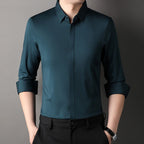 Mitchel | Camisa elástica antiarrugas para hombre