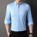Mitchel | Camisa elástica antiarrugas para hombre