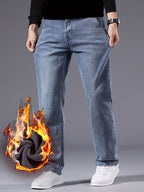 Morris | Pantalón de Invierno Slim Casual con Pernera Ancha