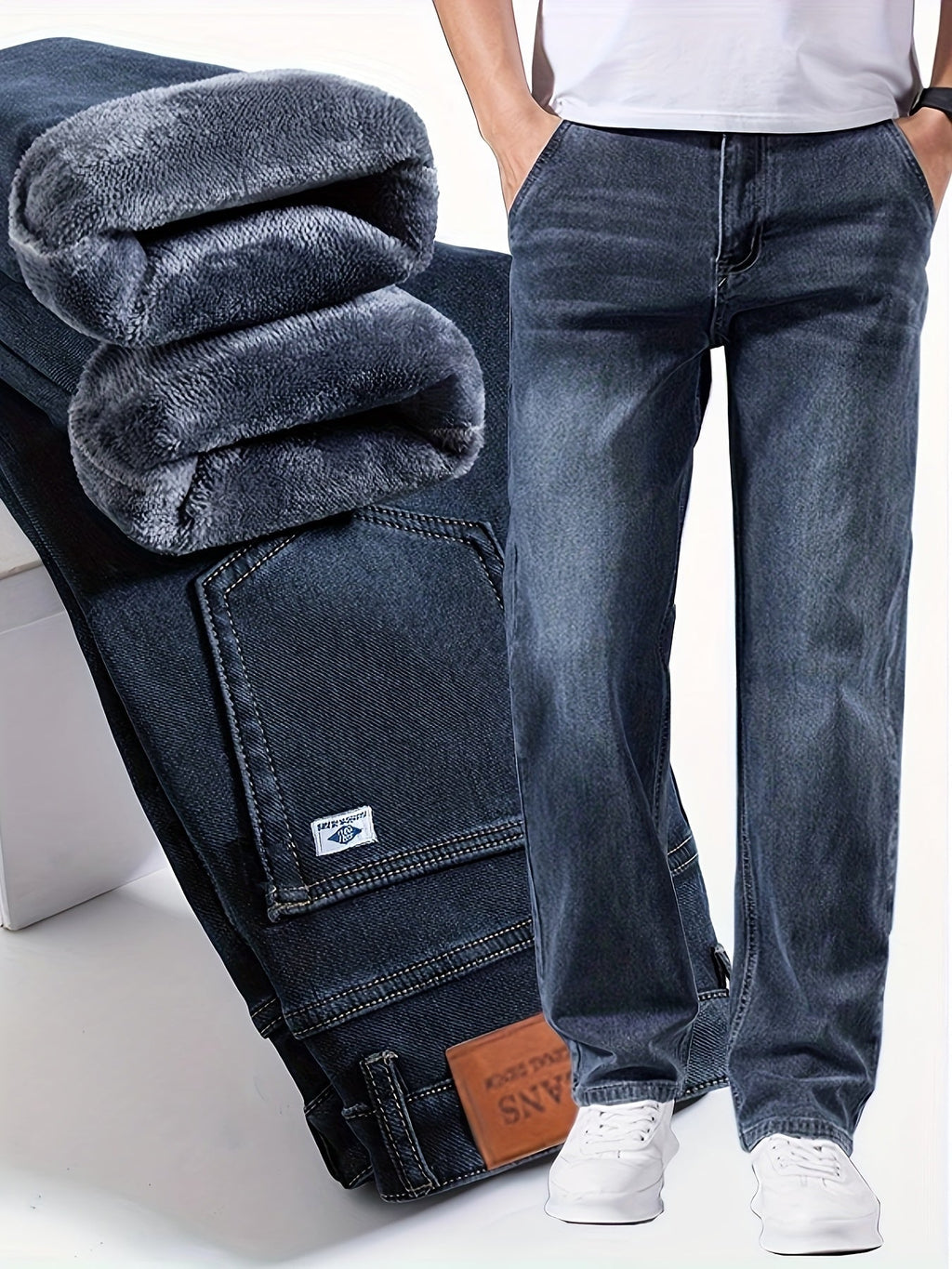 Morris | Pantalón de Invierno Slim Casual con Pernera Ancha