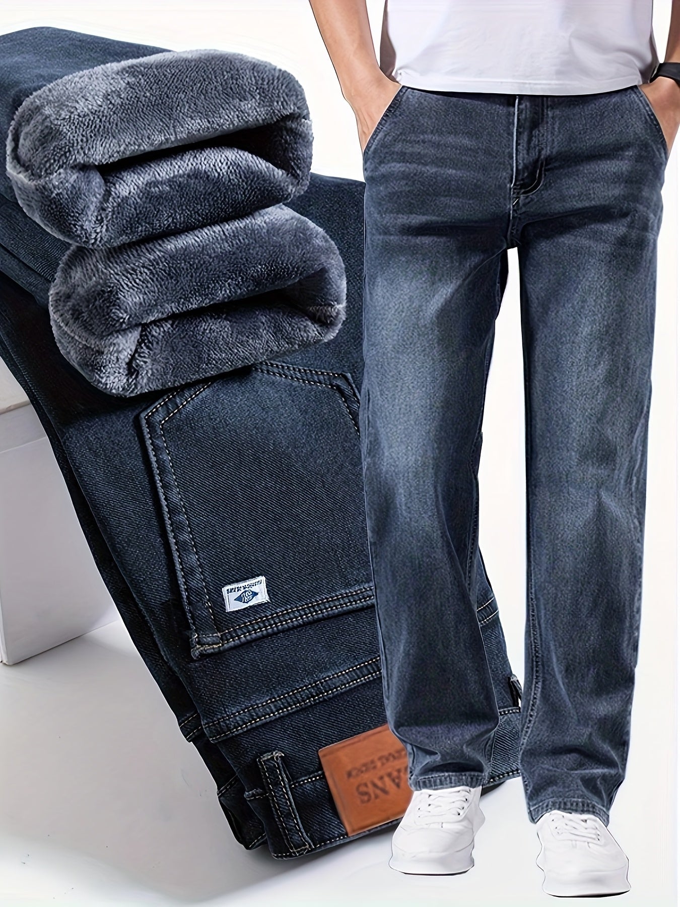 Morris | Pantalón de Invierno Slim Casual con Pernera Ancha