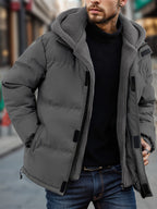 Pieter | Conjunto de invierno forrado de dos piezas con capucha para hombre