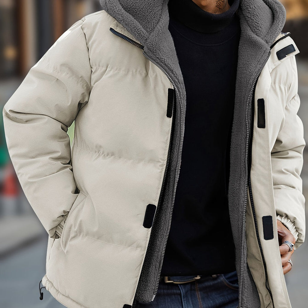Pieter | Conjunto de invierno forrado de dos piezas con capucha para hombre