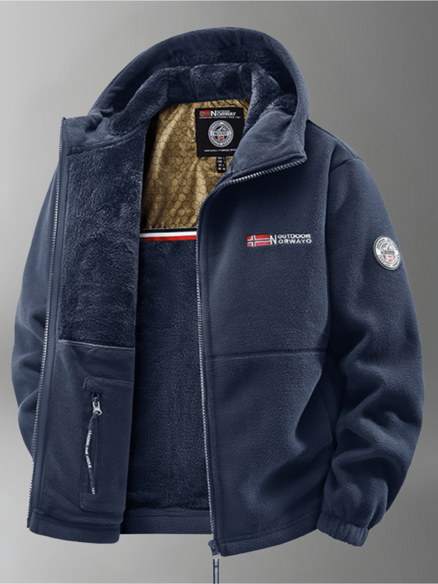 Chaqueta térmica de fleece noruega premium para hombre