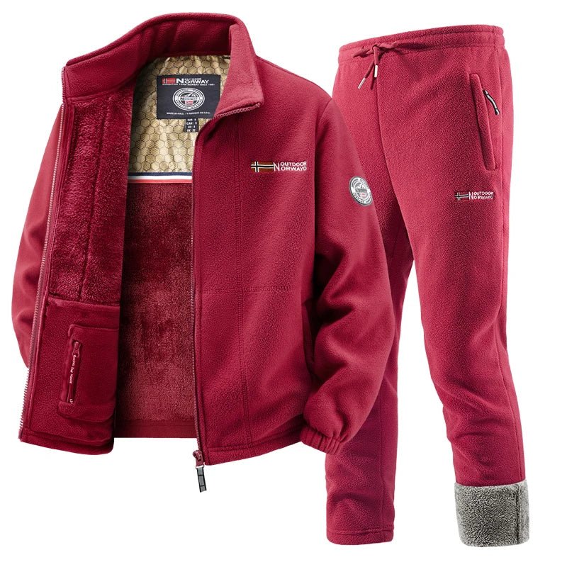 Outdoor Norway | Conjunto de invierno premium forrado en fleece para hombre