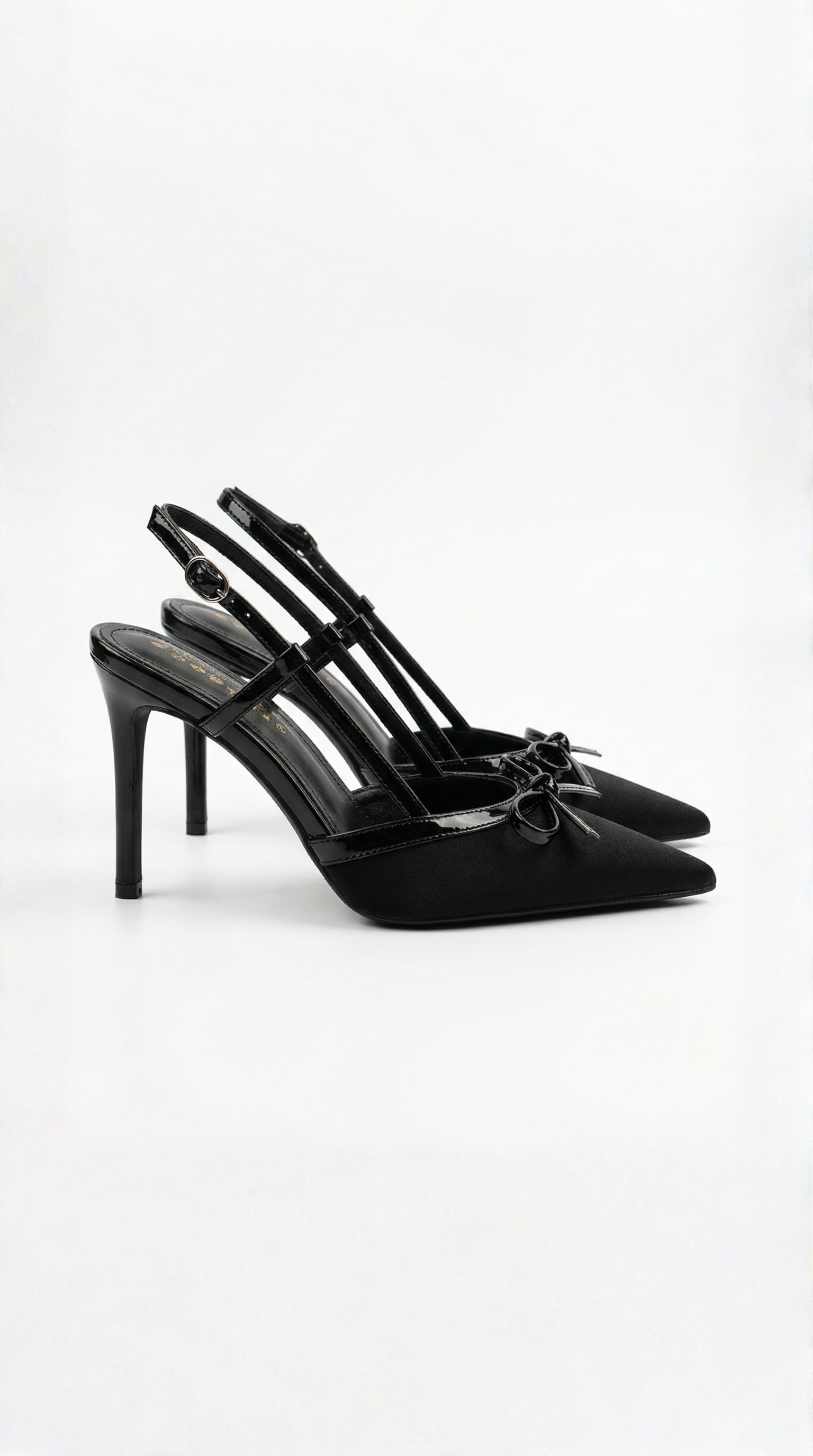 Zapatos de salón Rebecca de satén con lazo