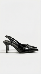 Zapatos de tacón con talón abierto y hebilla de Samantha