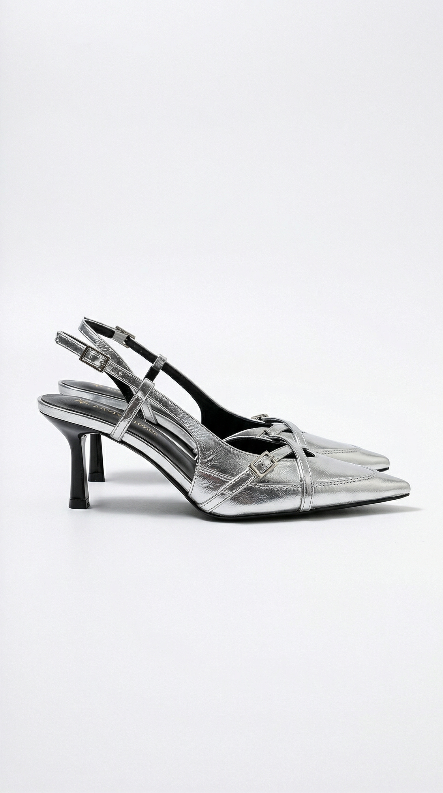 Zapatos de tacón con talón abierto y hebilla de Samantha