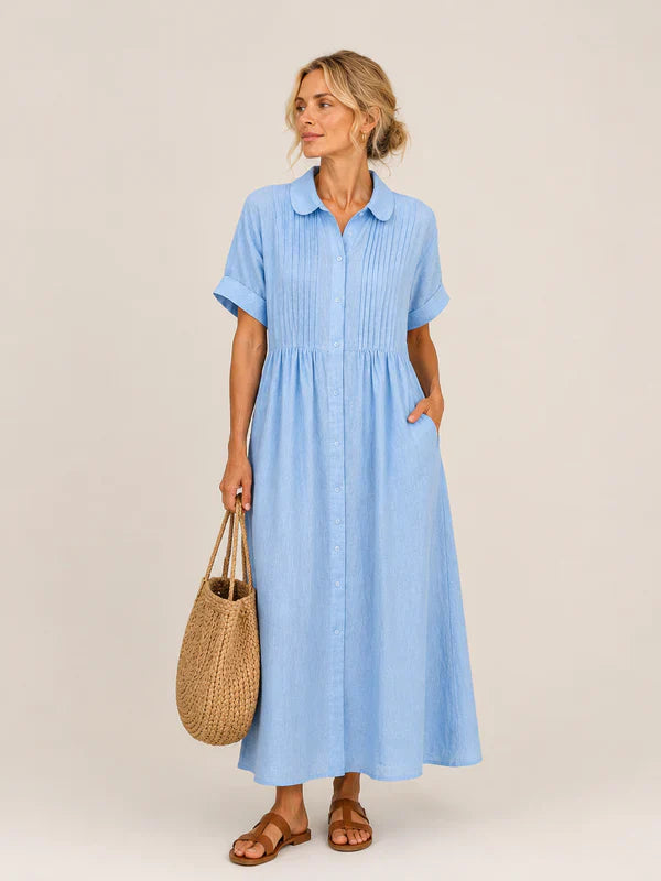 Leilie - Vestido Midi Camisero de Verano
