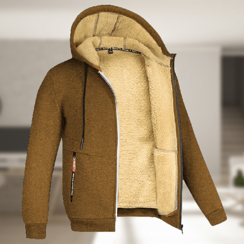 Silas | Chaqueta de invierno con capucha y forro de fleece