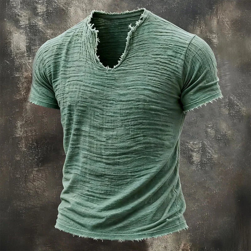 Gorvel - Camiseta Vintage Slim Fit