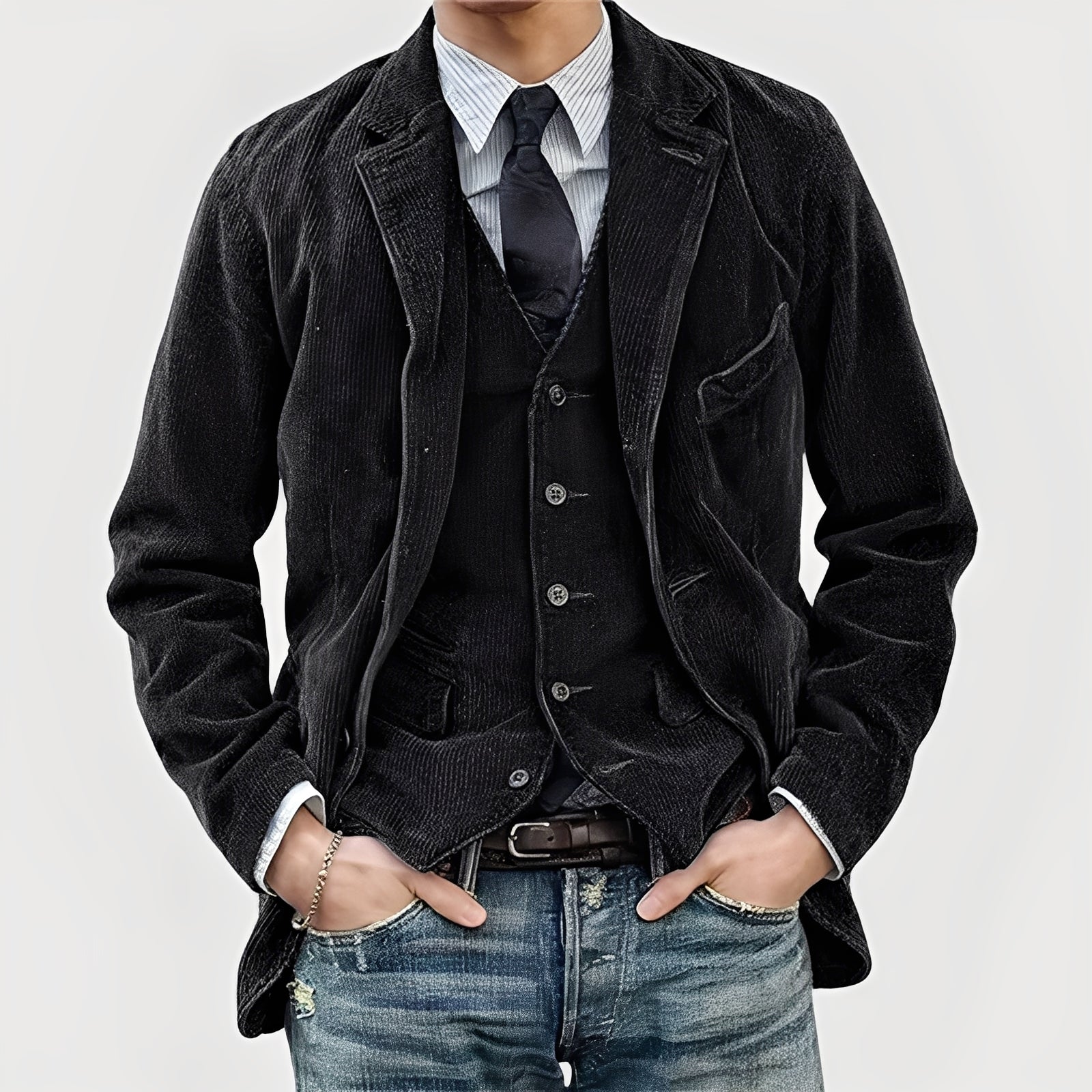 Thomas | Chaqueta y chaleco vintage para hombre