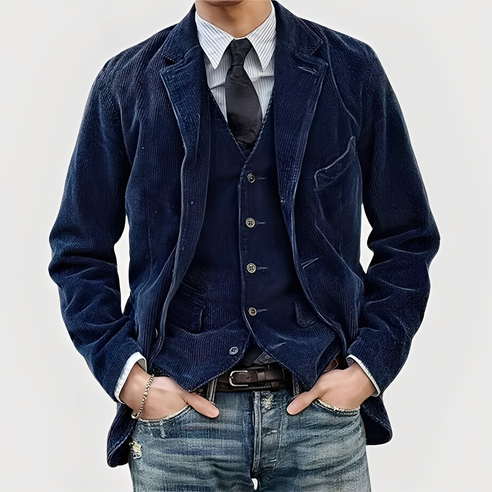 Thomas | Chaqueta y chaleco vintage para hombre