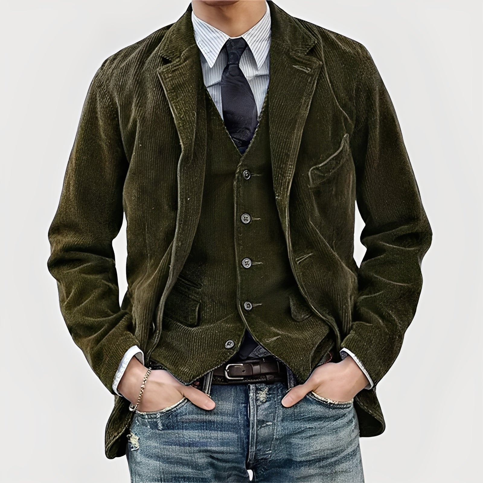 Thomas | Chaqueta y chaleco vintage para hombre