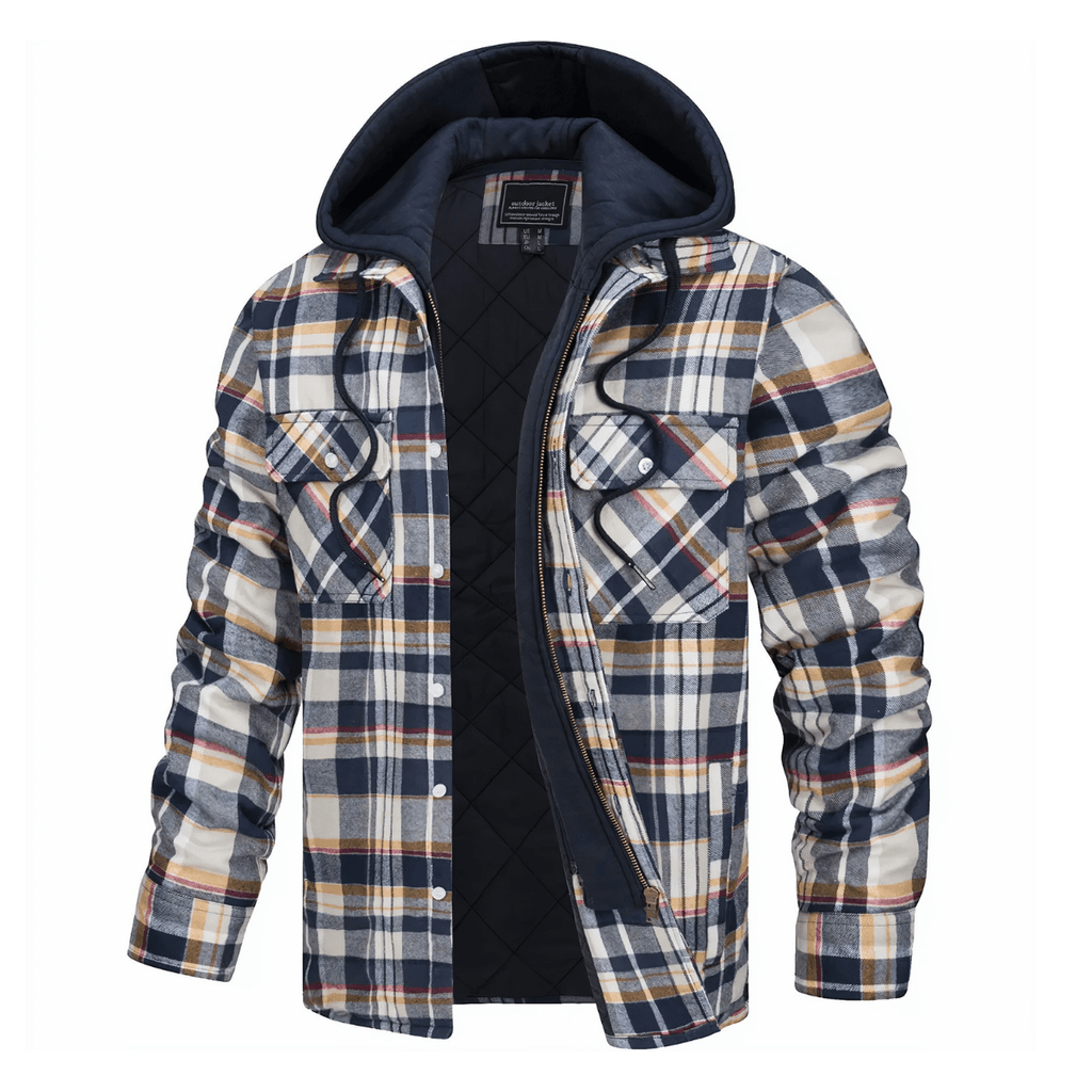 Tibor | Chaleco casual para hombre con capucha desmontable