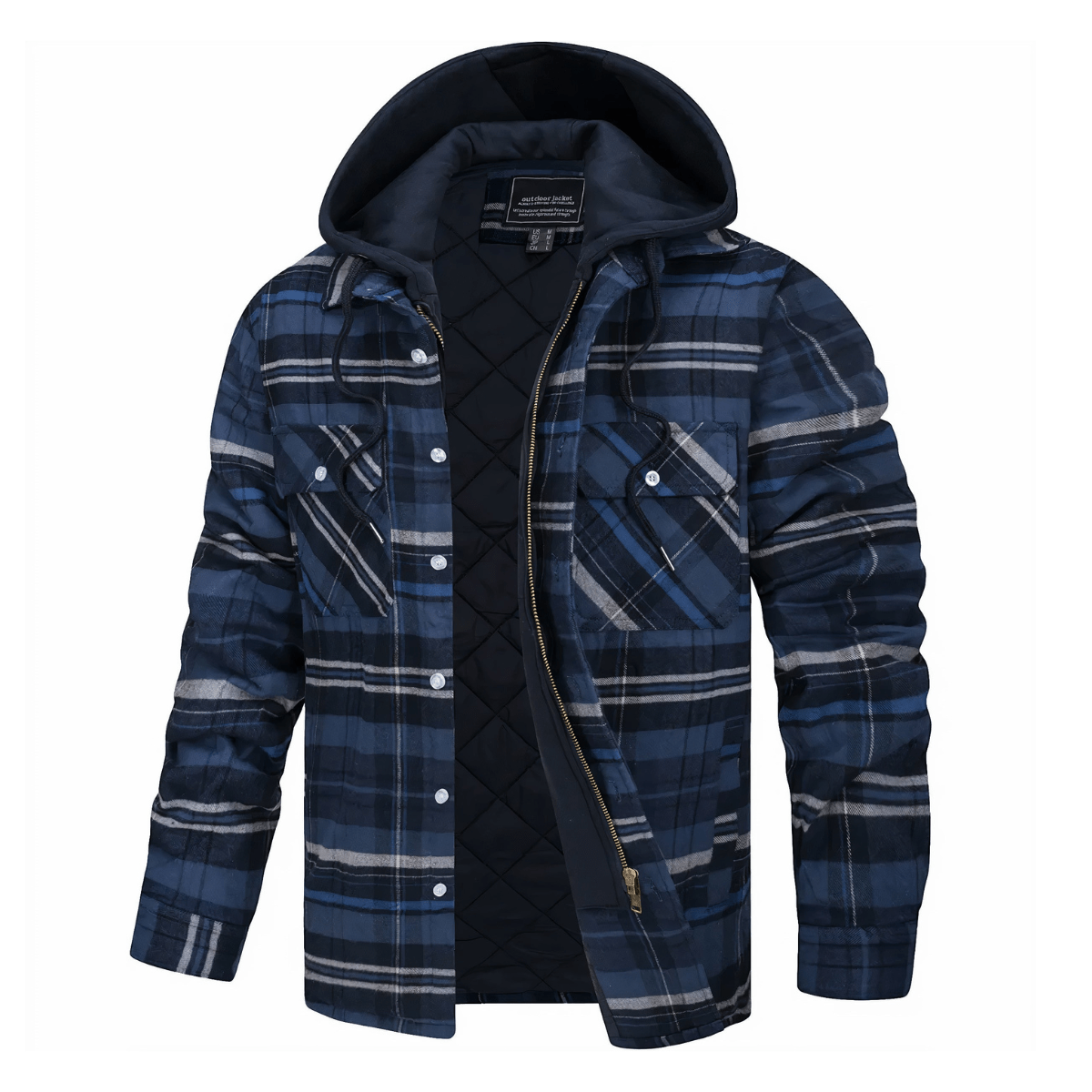 Tibor | Chaleco casual para hombre con capucha desmontable