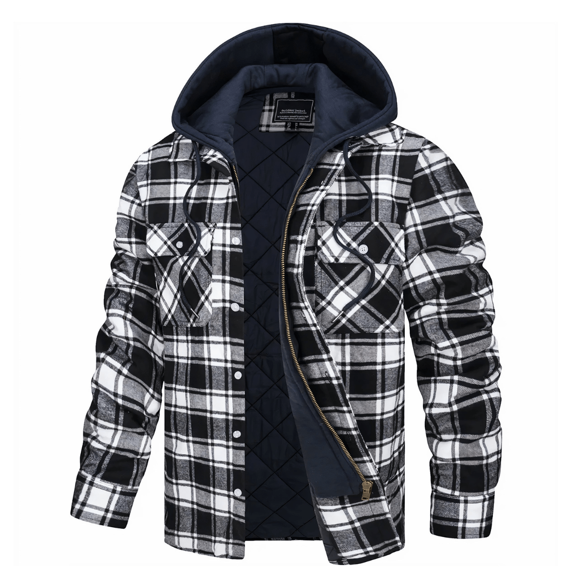 Tibor | Chaleco casual para hombre con capucha desmontable