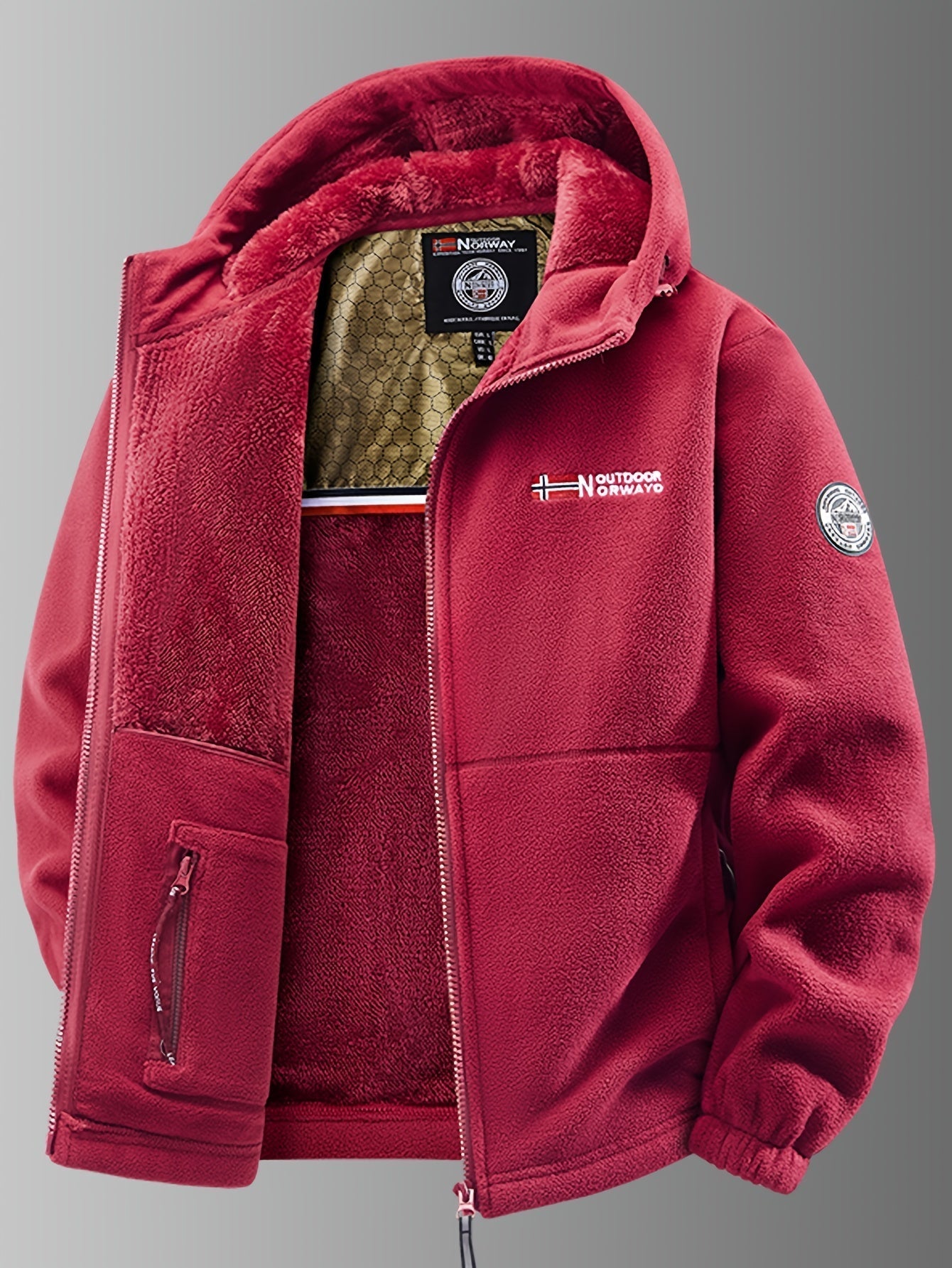 Chaqueta térmica de fleece noruega premium para hombre
