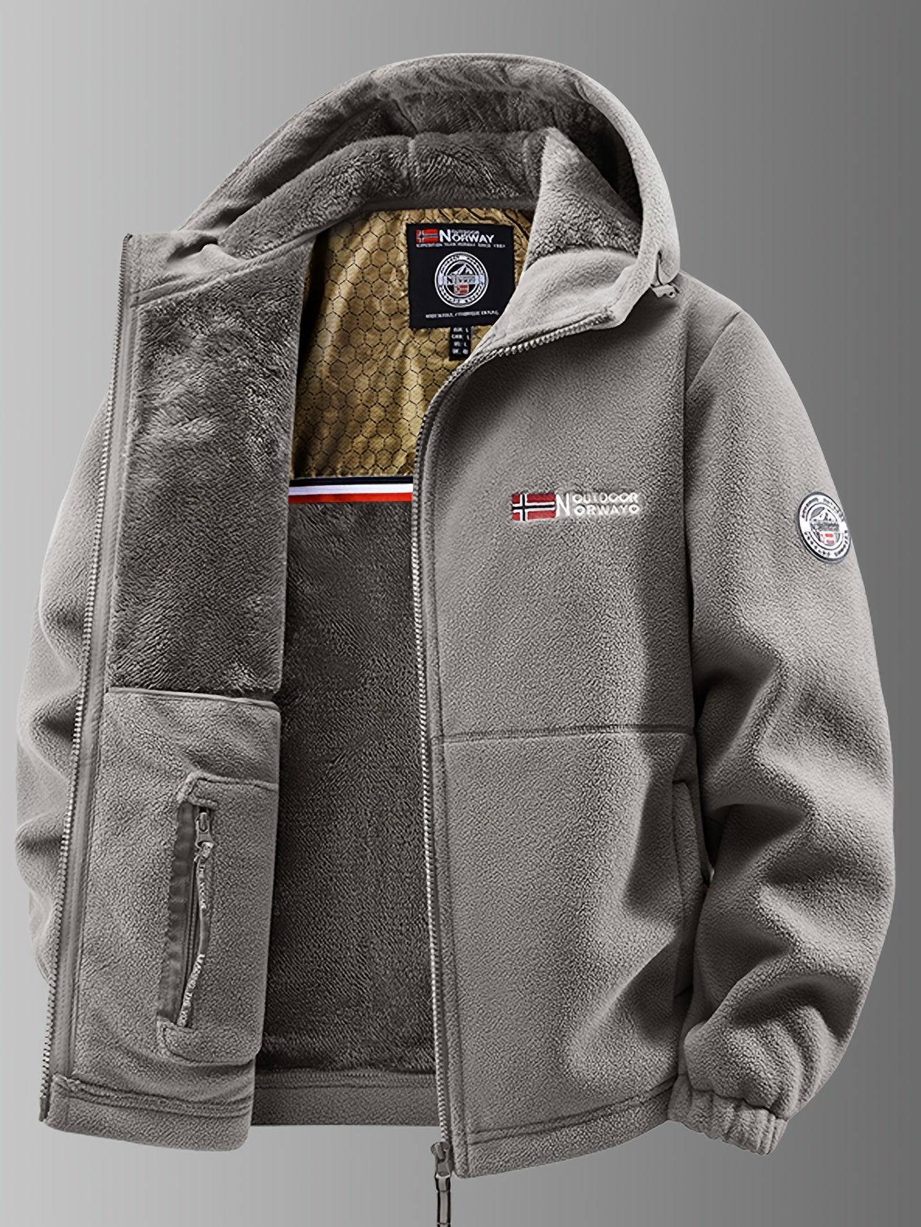 Chaqueta térmica de fleece noruega premium para hombre
